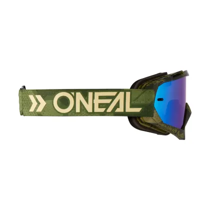 Σταυρωτά γυαλιά O`NEAL B-10 CAMO V.22 MILITARY GREEN - RADIUM BLUE