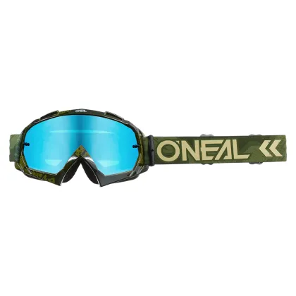 Σταυρωτά γυαλιά O`NEAL B-10 CAMO V.22 MILITARY GREEN - RADIUM BLUE