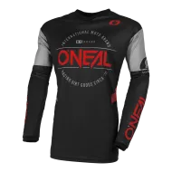 Motocross shirt O'NEAL ELEMENT BRAND V.23 BLACK/RED