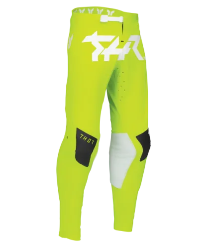 Pantaloni de motocross THOR SPORTMODE RIOT WHITE/ACID