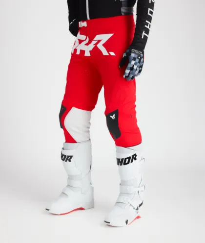Pantaloni de motocross THOR SPORTMODE RIOT RED/BLACK