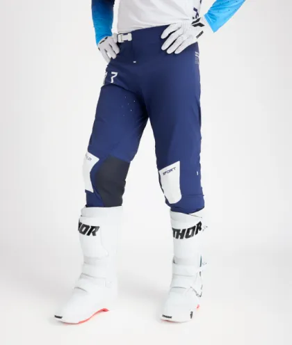 Pantaloni de motocross THOR SPORTMODE STRIKE BLUE
