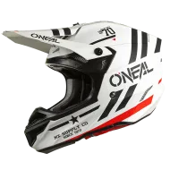 Motocross helmet 5SERIES POLYACRYLITE SQUADRON V.22 WHITE/BLACK
