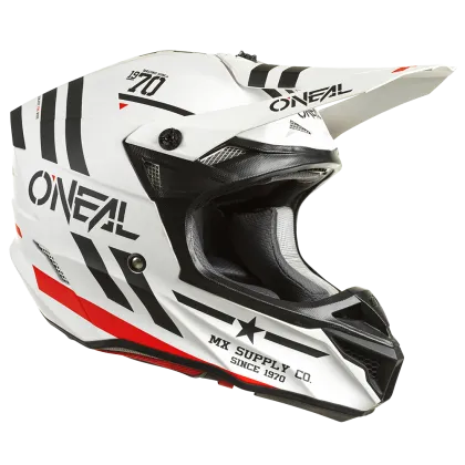 Κράνος Motocross 5SERIES POLYACRYLITE SQUADRON V.22 ΛΕΥΚΟ/ΜΑΥΡΟ