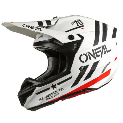 Κράνος Motocross 5SERIES POLYACRYLITE SQUADRON V.22 ΛΕΥΚΟ/ΜΑΥΡΟ
