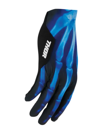 Motocross gloves THOR SPORTMODE X-RAY BLACK/BLUE