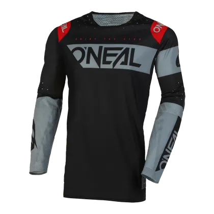 Motocross shirt O'NEAL PRODIGY FIVE TWO V.23 BLACK/GRAY