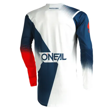 Motocross Jersey O'NEAL RACEWEAR V.22 ΜΠΛΕ/ΛΕΥΚΟ/ΚΟΚΚΙΝΟ