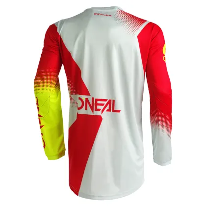 Motocross Jersey O'NEAL RACEWEAR V.22 ΚΟΚΚΙΝΟ/ΓΚΡΙ/ΚΙΤΡΙΝΟ ΝΕΟΝ