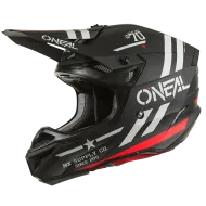 Motocross helmet 5SERIES POLYACRYLITE SQUADRON V.22 BLACK/GRAY