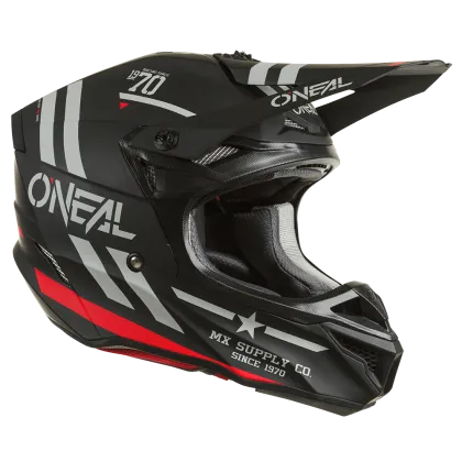 Motocross helmet 5SERIES POLYACRYLITE SQUADRON V.22 BLACK/GRAY