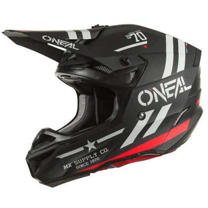 Motocross helmet 5SERIES POLYACRYLITE SQUADRON V.22 BLACK/GRAY