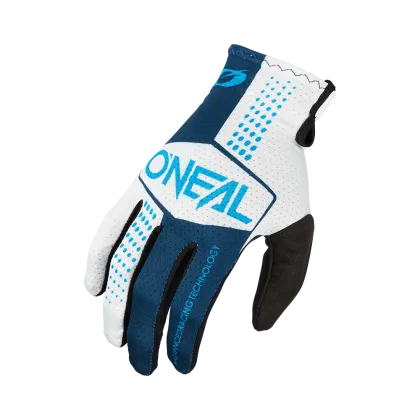 Mănuși motocross O'NEAL MATRIX SPLIT ALBASTRU/ALB V.25