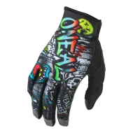 Motocross Gloves O'NEAL MAYHEM RANCID BLACK/WHITE DS V.25