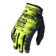 Motocross gloves O'NEAL MAYHEM SCARZ BLACK/NEON YELLOW DS V.25