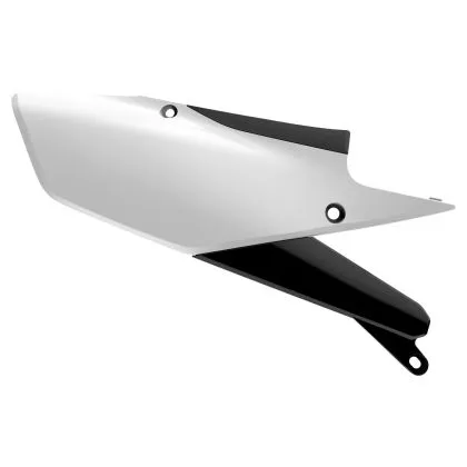 Polisport Side Panels for Yamaha YZ250F YZ450FX WR450F-2019-21 / YZ450F-2018-21 / YZ250FX WR250F -2020-21 - White/Black
