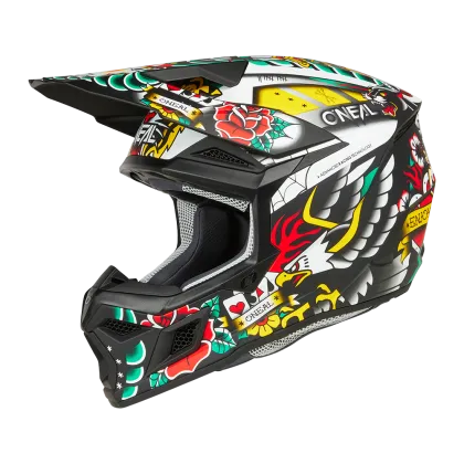 Children's motocross helmet O'NEAL 3SERIES INKED MULTI