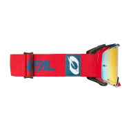 Motocross Goggles O'NEAL B-33 BOLD RED/BLUE - RADIUM RED