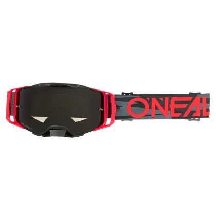 Ochelari de protectie motocross O'NEAL B-33 ICTUS NEGRU/ROSU - GR