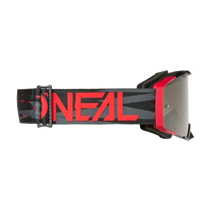 Ochelari de protectie motocross O'NEAL B-33 ICTUS NEGRU/ROSU - GR