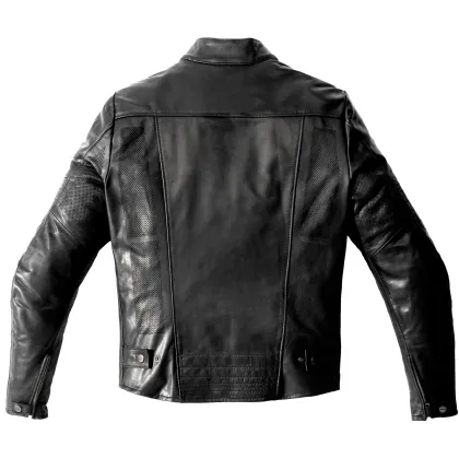 Кожено яке за мотор SPIDI GARAGE PERFORATED BLACK