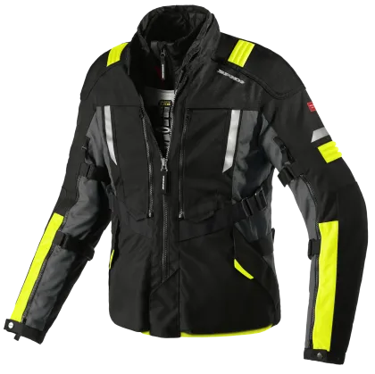 Textile motorcycle jacket SPIDI MODULAR YELLOW FLUO