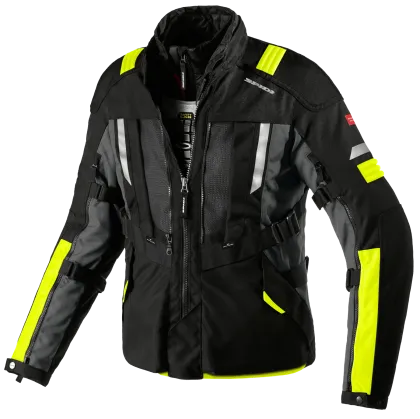 Textile motorcycle jacket SPIDI MODULAR YELLOW FLUO