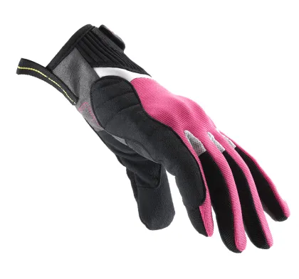 Mănuși moto textile pentru femei SPIDI G-FLASH ALBE/ROZ
