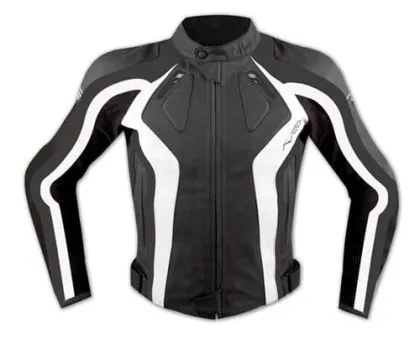 Geaca de piele A-PRO FLANGER NEGRU/ALB