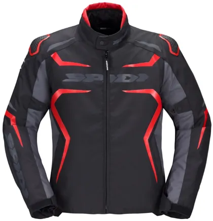 Textile motorcycle jacket SPIDI RACE-EVO H2OUT Black/Red