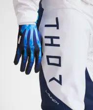 Motocross breeches THOR LAUNCHMODE STORM WHITE