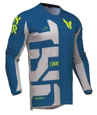 Motocross Jersey THOR LAUNCHMODE FORGE BLUE