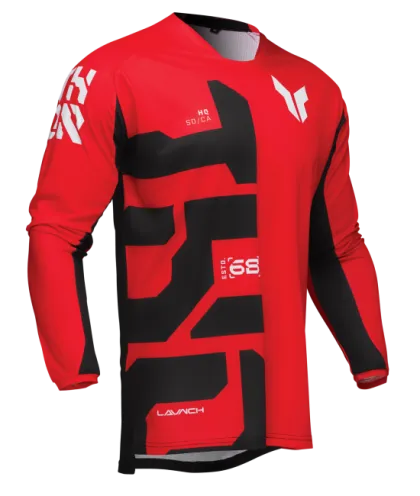 THOR LAUNCHMODE FORGE RED Motocross Jersey