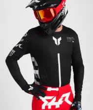 Motocross Jersey THOR SPORTMODE RIOT BLACK/RED