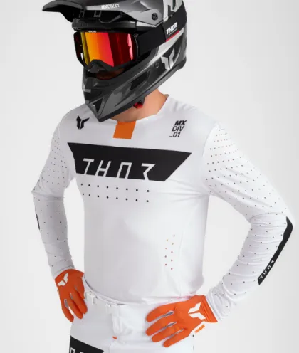 Motocross Jersey THOR SPORTMODE ΡΟΖ ΛΕΥΚΟ/ΠΟΡΤΟΚΑΛΙ