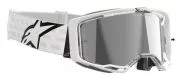 Γυαλιά μοτοκρός ALPINESTARS VISION 8 CORP WHT MIRROR-SILVER