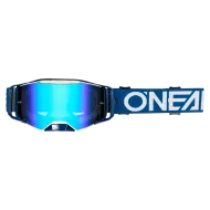 Motocross Goggles O'NEAL B-55 CRAM BLUE/WHITE - RADIUM BLUE