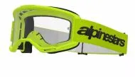 Motocross goggles ALPINESTARS VISION 3 WORDMARK YLW CLEAR