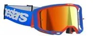 Motocross Goggles ALPINESTARS VISION 8 WORDMARK BL/ORG MIRROR-RED