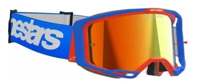 Ochelari de motocross ALPINESTARS VISION 8 WORDMARK BL/ORG MIRROR-RED