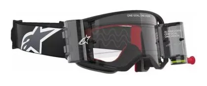 Ochelari de motocross ALPINESTARS SUPERTECH CORP BLK/GRY CLEAR ROLL-OFF