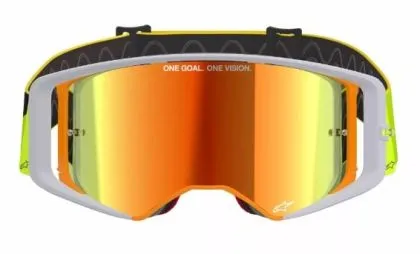 Ochelari de motocross ALPINESTARS SUPERTECH CORP YLW/GRY MIRROR-RED