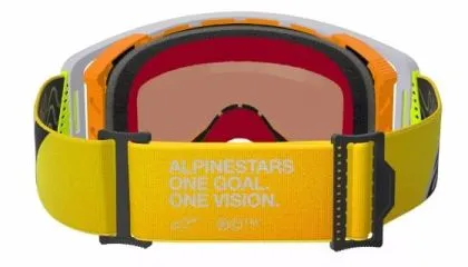 Ochelari de motocross ALPINESTARS SUPERTECH CORP YLW/GRY MIRROR-RED