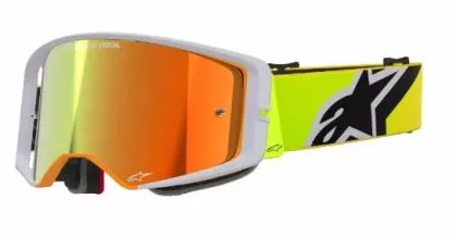Ochelari de motocross ALPINESTARS SUPERTECH CORP YLW/GRY MIRROR-RED