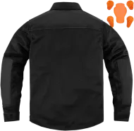 Πουκάμισο μοτοσικλέτας ICON UPSTATE RIDING SHIRT ΜΑΥΡΟ