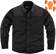 Πουκάμισο μοτοσικλέτας ICON UPSTATE RIDING SHIRT ΜΑΥΡΟ
