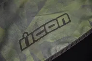 Textile motorcycle jacket ICON AIRFORM BATTLESCAR - GREEN