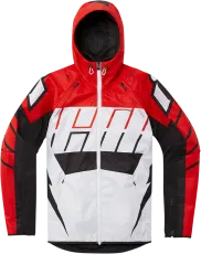 Textile motorcycle jacket ICON AIRFORM RETRO RED