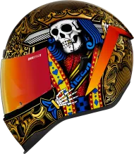 Каска ICON  AIRFORM SUICIDE KING GOLD