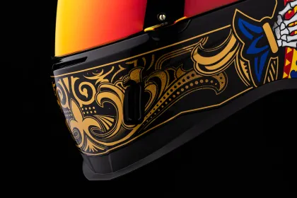 Κράνος ICON AIRFORM SUICIDE KING GOLD